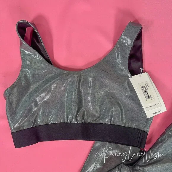 NWT Heroine Sport Marvel Sports Bra & Legging Set Platinum - Picture 3 of 8